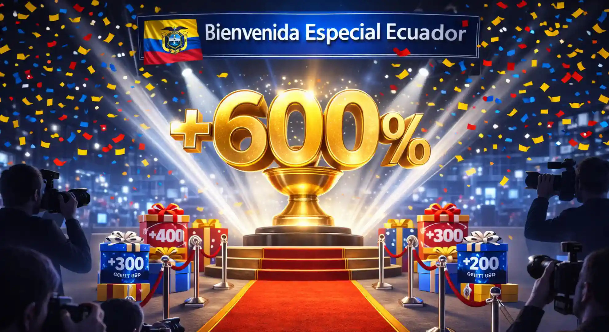 Bonificación de Bienvenida 600% para Ecuador