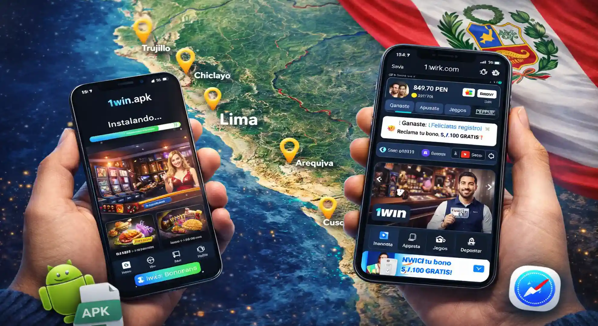 Aplicación Móvil 1win para Perú